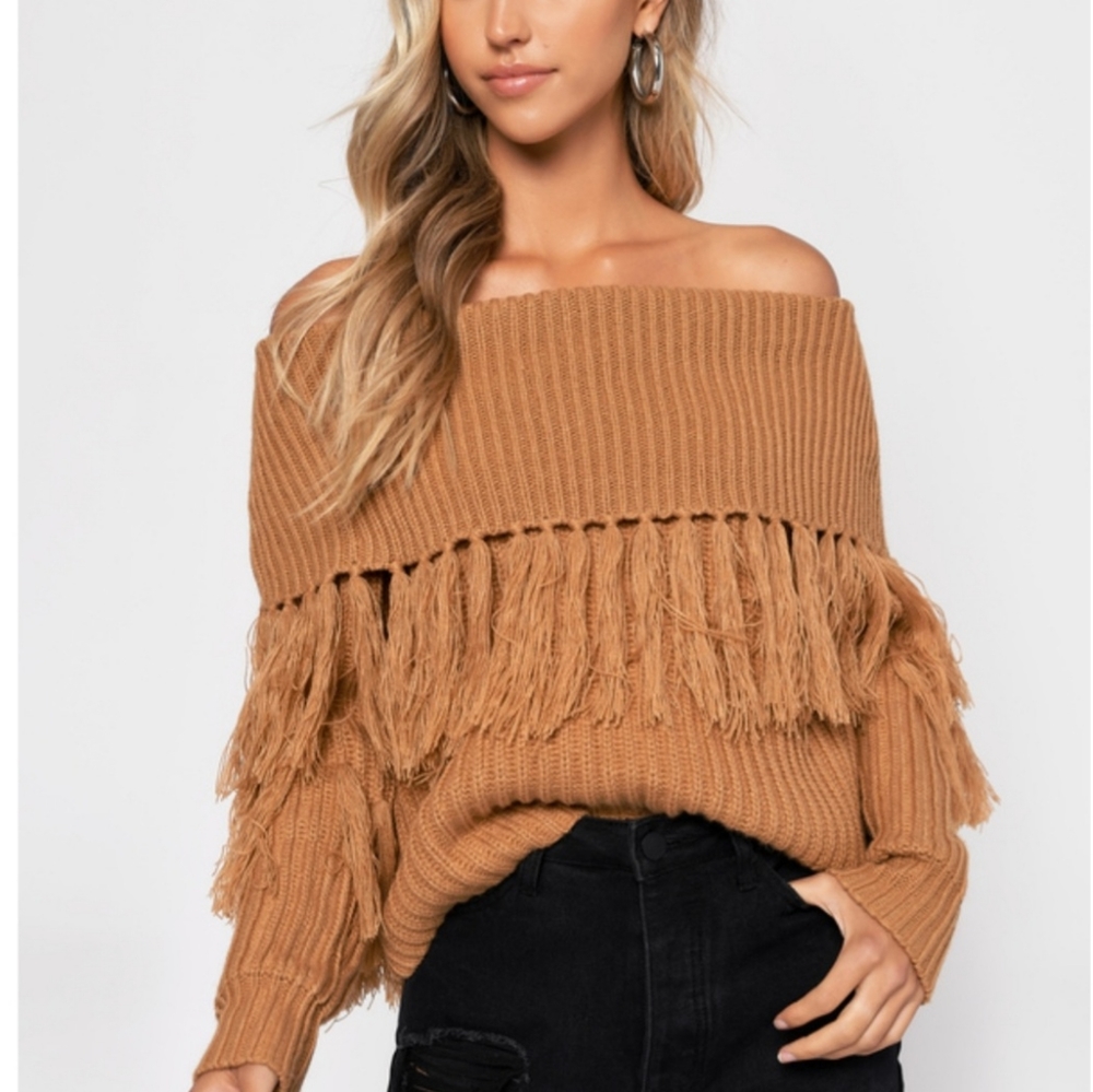 Tobi One More Fringe Sweater
